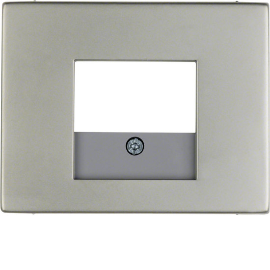 Berker 10357004 Zentralstück mit TAE-Ausschnitt K.5 Edelstahl Rostfrei