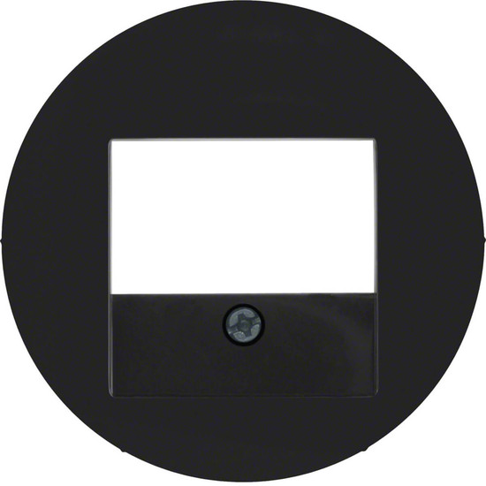 Berker 10382045 Zentralstück mit TAE-Ausschnitt R.1/R.3/R.Classic schwarz. glänzend