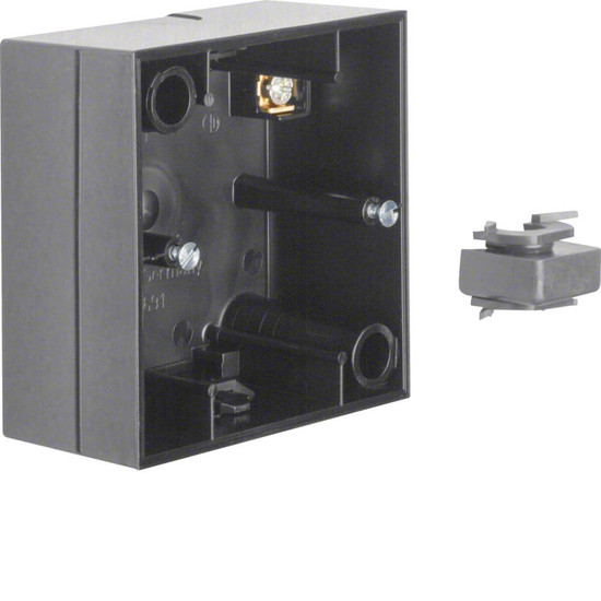 Berker 10418935 Aufputz-Gehäuse 1fach R.3 schwarz. glänzend