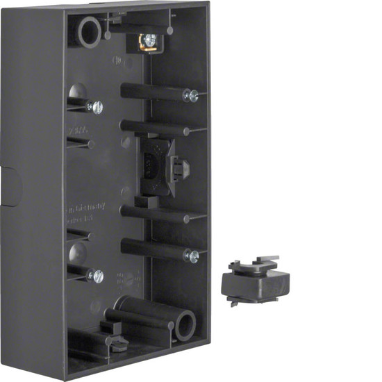 Berker 10421606 Aufputz-Gehäuse 2fach B.3 anthrazit. matt