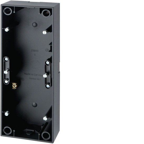 Berker 10439949 Gehäuse 3fach AP. S.1. anthrazit matt