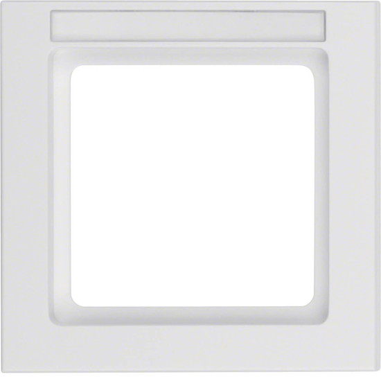 Berker 10516099 Rahmen 1fach mit Beschriftungsfeld Q.3 polarweiß. samt