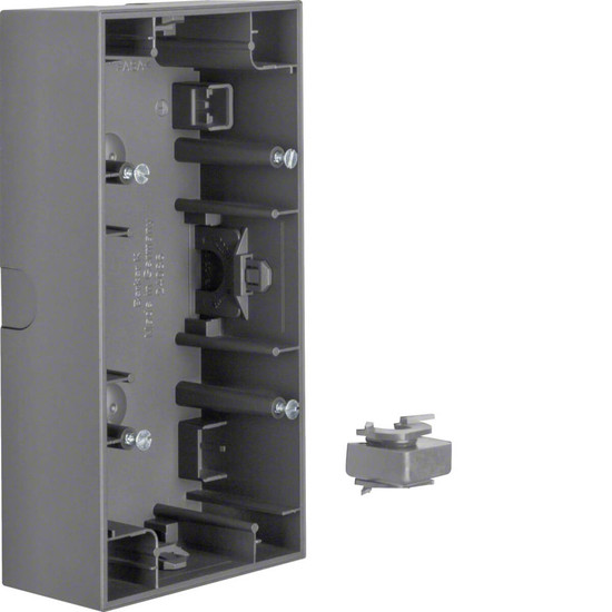 Berker 10527006 Aufputz-Gehäuse 2fach K.1 anthrazit. matt