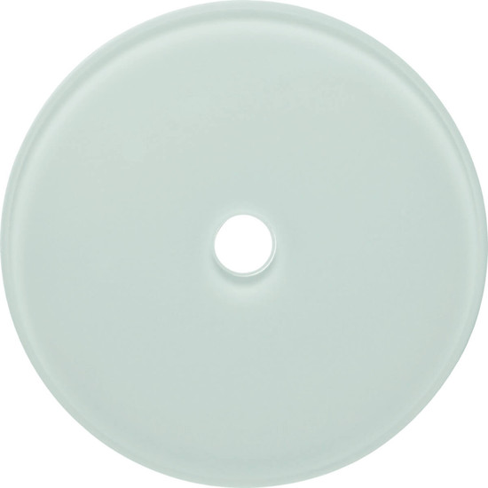 Berker 109009 Glasabdeckplatte für Drehschalter/-taster Serie Glas polarweiß