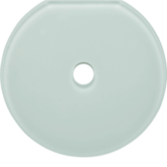 Berker 109409 Glasabdeckendplatte für Drehschalter/-taster Serie Glas polarweiß