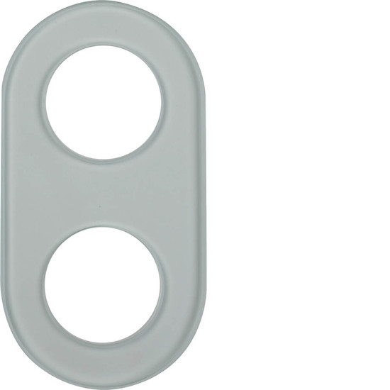 Berker 1102 Glasrahmen 2fach Serie Glas klar