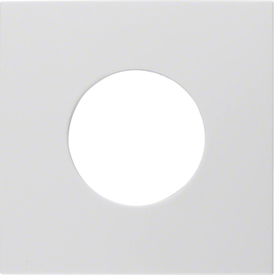 Berker 11248989 Zentralstück für Drucktaster und Lichtsignal E10 S.1 polarweiß. glänzend