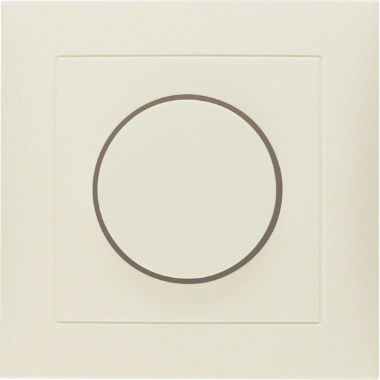 Berker 11308982 Abdeckplatte mit Regulierknopf für Drehdimmer S.1 weiß. glänzend