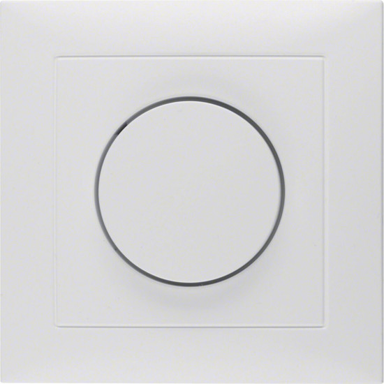 Berker 11309909 Abdeckplatte mit Regulierknopf für Drehdimmer S.1 polarweiß. matt