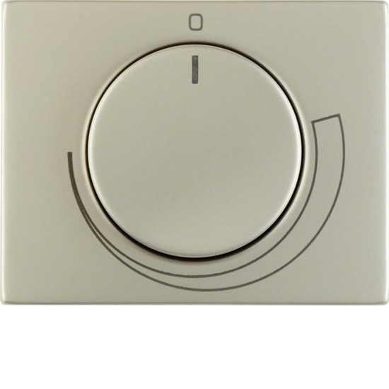 Berker 11357204 Zentralstück mit Regulierknopf für Drehzahlsteller K.5 Edelstahl Rostfrei