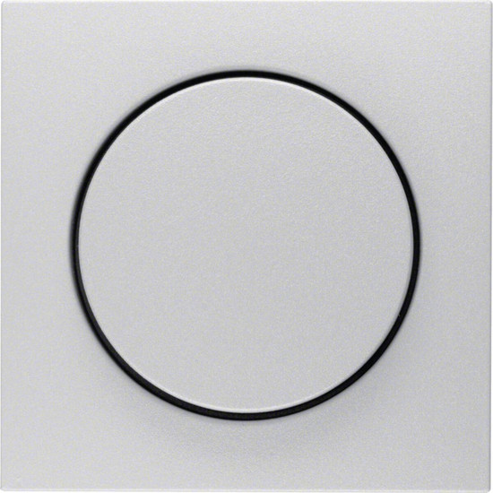 Berker 11371404 Zentralstück mit Regulierknopf für Drehdimmer S.1/B.3/B.7 alu. matt