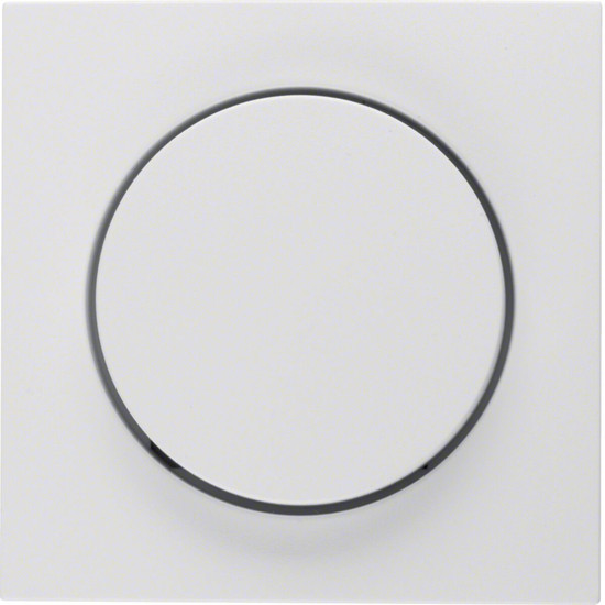 Berker 11371909 Zentralstück mit Regulierknopf für Drehdimmer S.1/B.3/B.7 polarweiß. matt