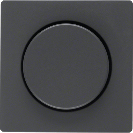 Berker 11376086 Zentralstück mit Regulierknopf für Drehdimmer Q.x anthrazit. samt