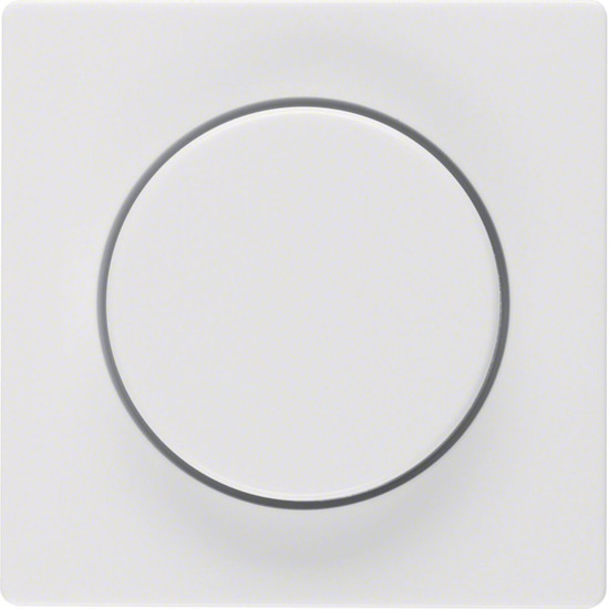 Berker 11376089 Zentralstück mit Regulierknopf für Drehdimmer Q.x polarweiß. samt