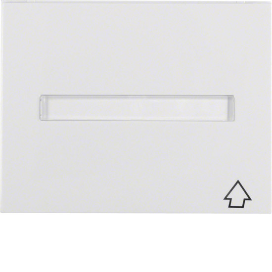 Berker 11547109 Zwischenring mit Klappdeckel und Beschriftungsfeld K.1 polarweiß. glänzend