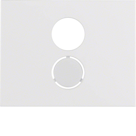 Berker 11847009 Zentralstück für Lautsprecher-Steckdose K.1 polarweiß. glänzend