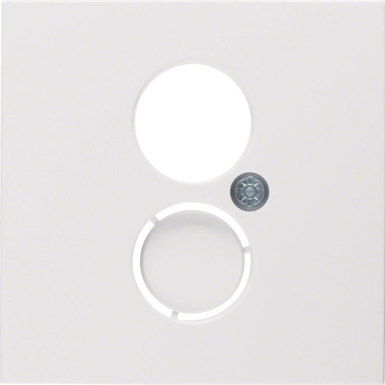 Berker 11961909 Zentralstück für Lautsprecher-Steckdose S.1/B.3/B.7 polarweiß. matt