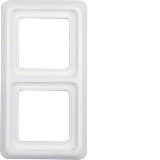 Berker 132909 Rahmen 2fach mit Dichtung wg Up IP44 polarweiß. glänzend