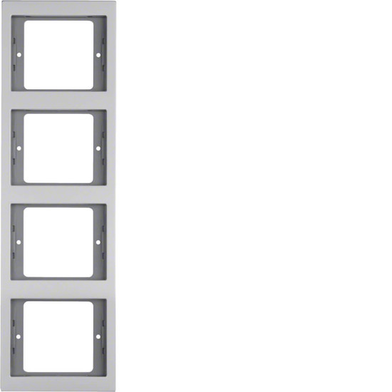 Berker 13437003 Rahmen 4fach senkrecht K.5 Alu