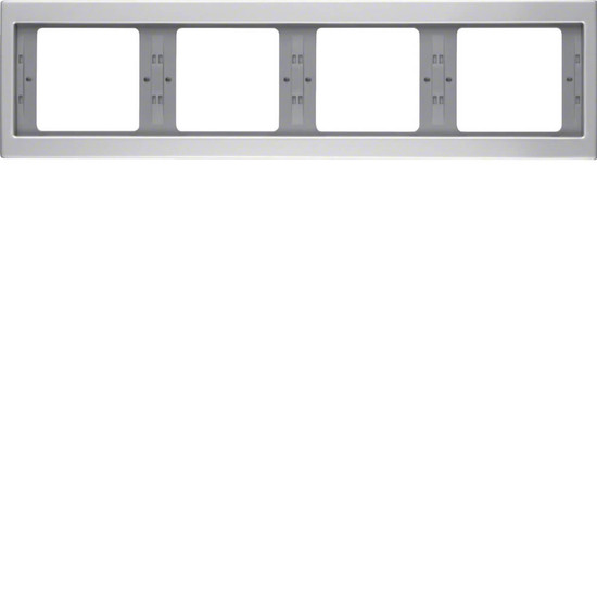 Berker 13837003 Rahmen 4fach waagerecht K.5 Alu