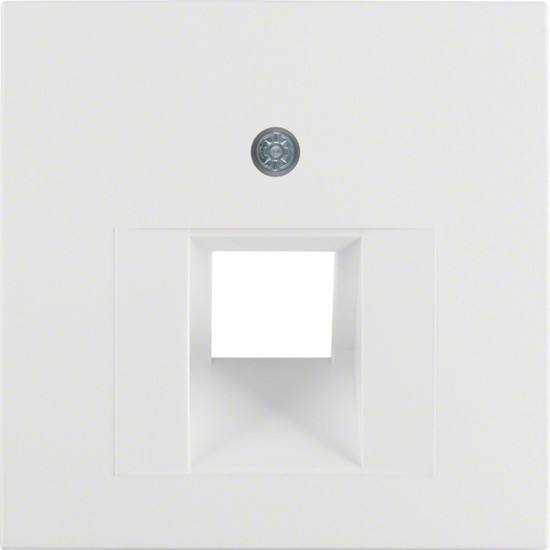 Berker 14071909 Zentralstück für UAE Steckdose S.1/B.3/B.7 polarweiß. matt