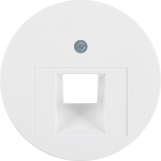 Berker 14072089 Zentralstück für UAE Steckdose R.1/R.3/R.Classic polarweiß. glänzend