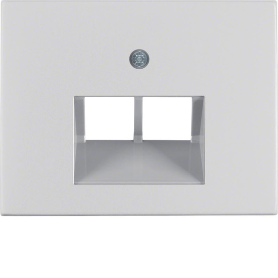 Berker 14097003 Zentralstück für UAE Steckdose 2fach K.5 Alu