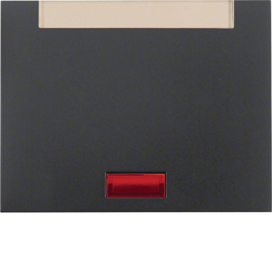 Berker 14157106 Wippe mit 5 beiliegenden Linsen und Beschriftungsfeld K.1 anthrazit. matt