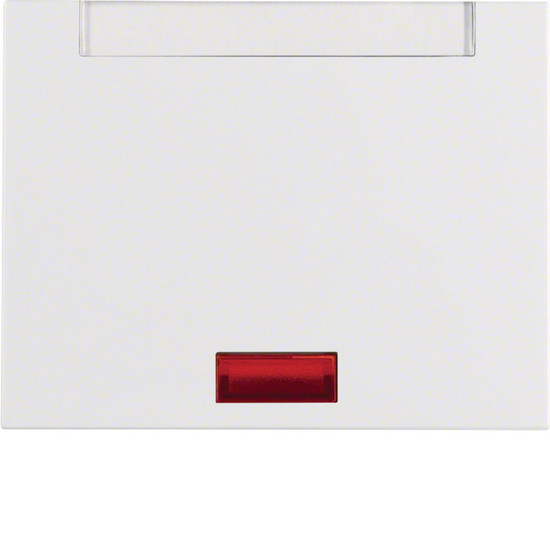 Berker 14157109 Wippe mit 5 beiliegenden Linsen und Beschriftungsfeld K.1 polarweiß. glänzend