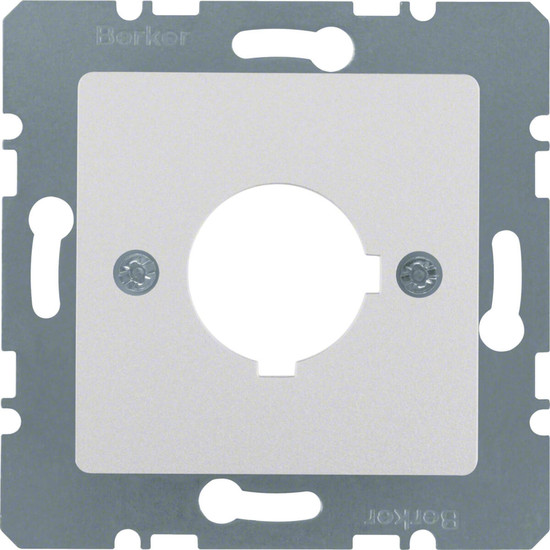 Berker 14321404 Zentralplatte für Melde- und Befehlsgerät Ø 22.5 mm alu. matt