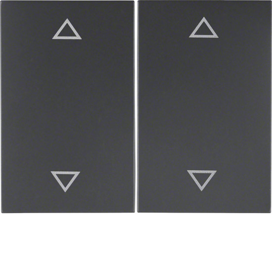 Berker 14357206 Wippe 2fach mit Aufdruck Symbol Pfeile K.1 anthrazit. matt
