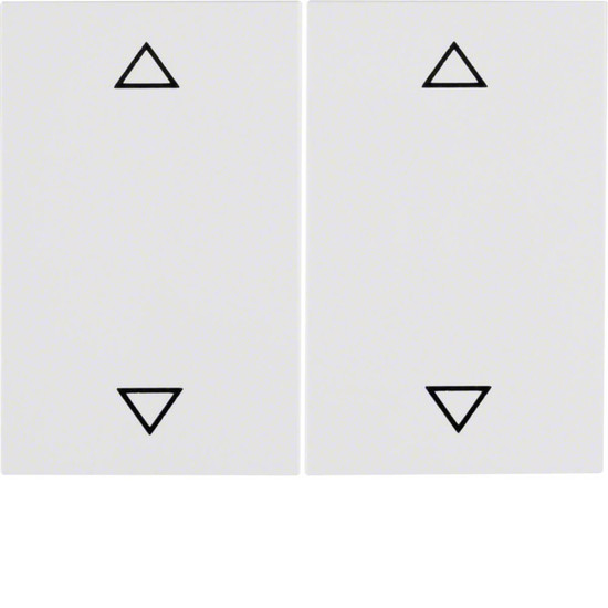 Berker 14357209 Wippe 2fach mit Aufdruck Symbol Pfeile K.1 polarweiß. glänzend