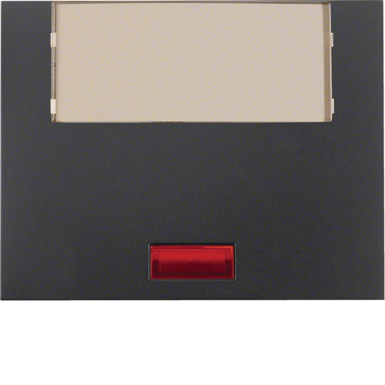 Berker 14967006 Wippe mit 5 beiliegenden Linsen und großem Beschriftungsfeld K.1 anthrazit. matt