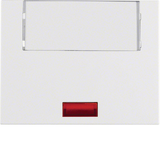 Berker 14967009 Wippe mit 5 beiliegenden Linsen u. Beschriftungsf. groß K.1 polarweiß. glänzend