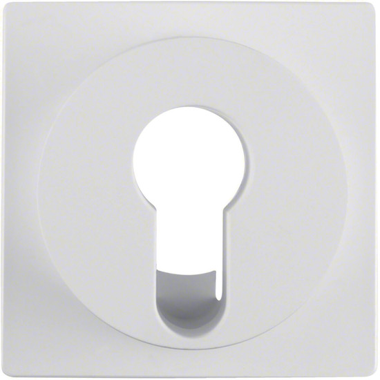 Berker 15071909 Zentralstück für Schlüsselschalter/-taster S.1/B.3/B.7 polarweiß. matt