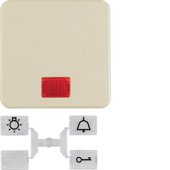 Berker 1553 Wippe mit 5 beiliegenden Linsen wg Up IP44 weiß. glänzend