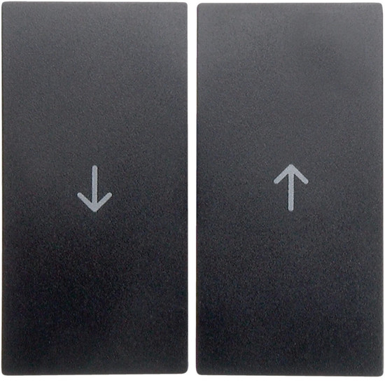 Berker 16251606 Wippe 2fach mit Aufdruck Symbol Pfeil S.1/B.3/B.7 anthrazit. matt