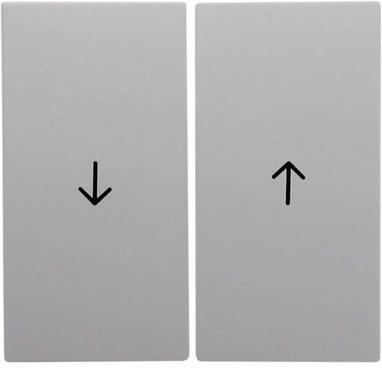 Berker 16251909 Wippe 2fach mit Aufdruck Symbol Pfeil S.1/B.3/B.7 polarweiß. matt