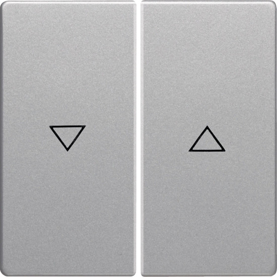 Berker 16256084 Wippe 2fach mit Aufdruck Symbol Pfeil Q.x alu samt. lackiert