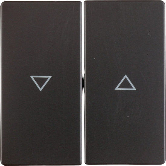 Berker 16256086 Wippe 2fach mit Aufdruck Symbol Pfeil Q.x anthrazit. samt