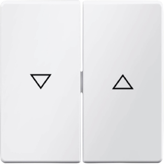 Berker 16256089 Wippe 2fach mit Aufdruck Symbol Pfeil Q.x polarweiß. samt