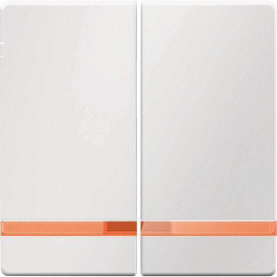 Berker 16276089 Wippe 2fach mit Linse Q.x polarweiß. samt