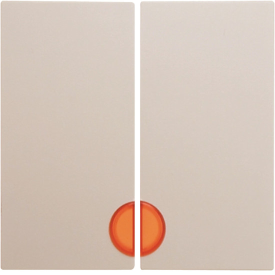 Berker 16278982 Wippe 2fach mit roter Linse S.1/B.3/B.7 weiß. glänzend