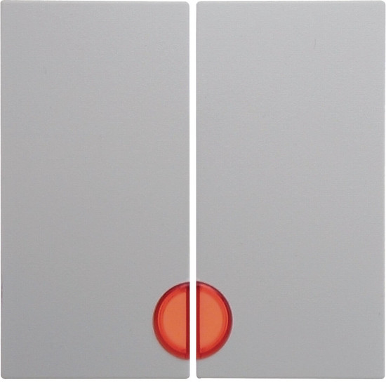 Berker 16278989 Wippe 2fach mit roter Linse S.1/B.3/B.7 polarweiß. glänzend