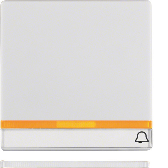 Berker 16286079 Wippe mit 2 beiliegenden Linsen und Beschriftungsfeld Q.x polarweiß. samt