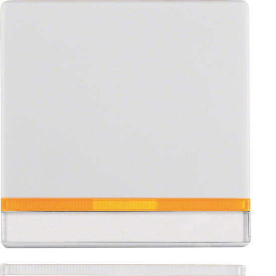 Berker 16286089 Wippe mit 2 beiliegenden Linsen und Beschriftungsfeld Q.x polarweiß. samt