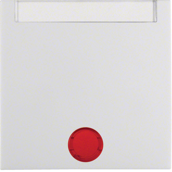 Berker 16288989 Wippe m. 5 beiliegenden Linsen u. Beschriftungsf. S.1/B.3/B.7 polarweiß. glänz.