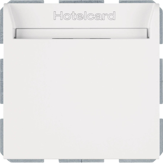 Berker 16408999 Relais-Schalter m. Zentralstück f. Hotelcard Berker S.1/B.3/B.7 polarweiß glänz.