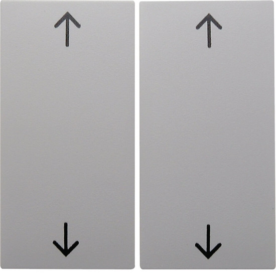 Berker 16441909 Wippe 2fach mit Aufdruck Symbol Pfeile S.1/B.3/B.7 polarweiß. matt