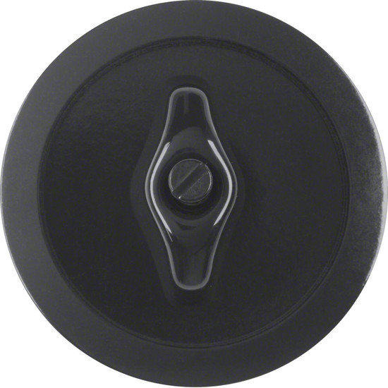 Berker 164701 Zentralstück mit Knebel Serie 1930. schwarz glänzend